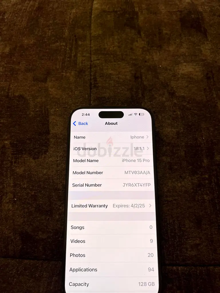 iPhone 15 pro63215382438786113
