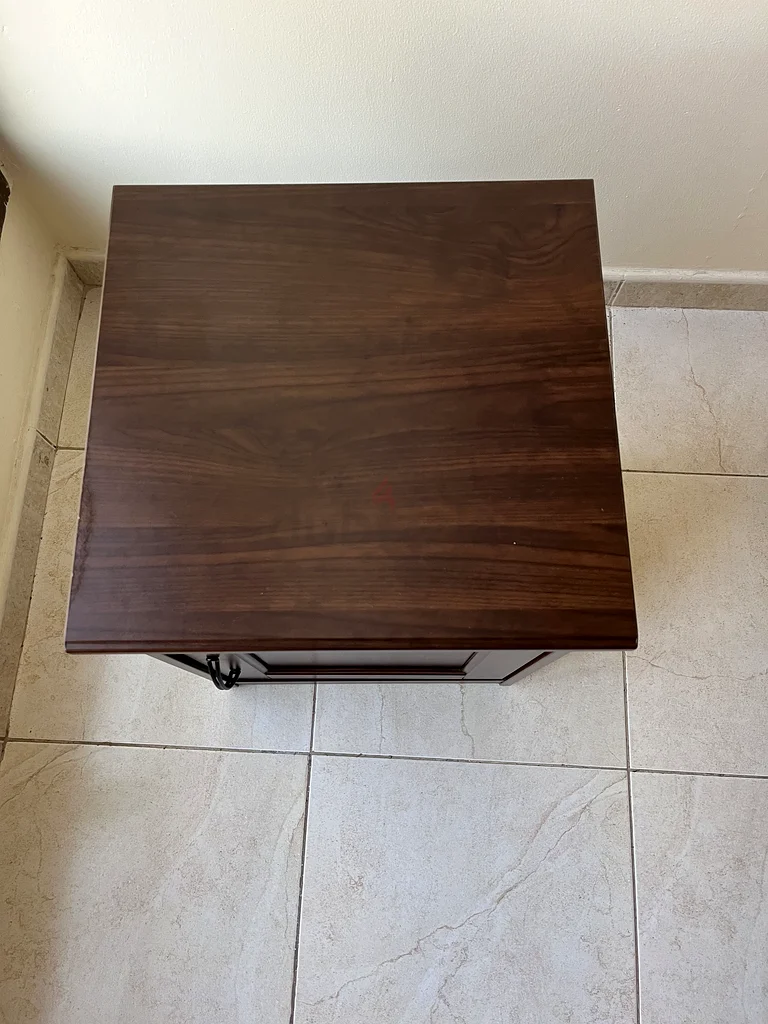 Used IKEA SONGESAND Bedside Table, Brown, 42x40x55 cm, Decent Condition63179387803139111