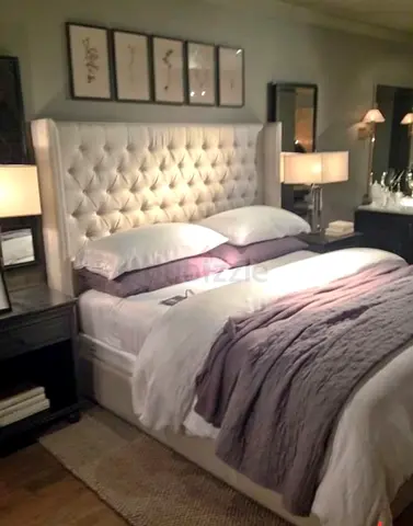 Ef furniture velvet upholstered bed brand new