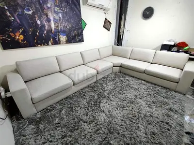 Home center etrno Corner L shape sofa beige
