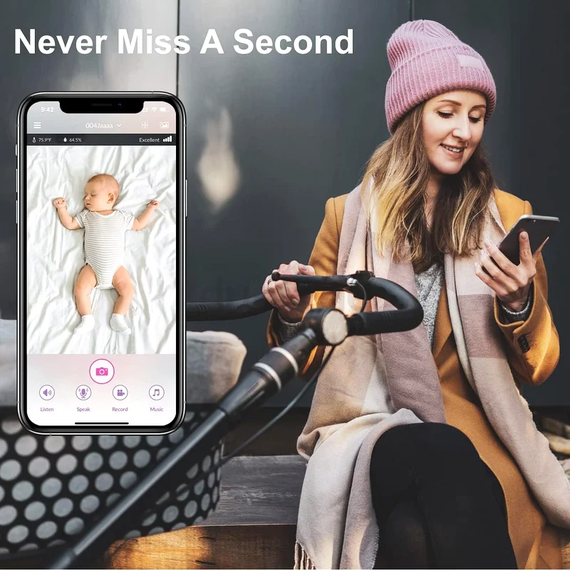 iBaby M2C WiFi Baby Monitor Camera with FHD Audio 1080P with Night Vision Wall Mount Kit63174807631233113