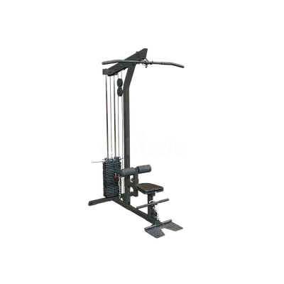 PRO LAT MACHINE WITH LOW ROW BLACK
