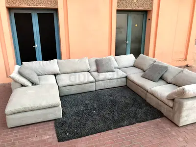 High quality pinca feather filled sectional sofa