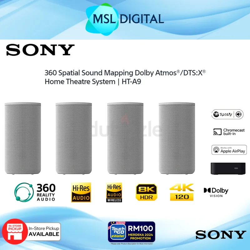 SONY HT-A9 | Hi-Res | 360 Spatial Sound Mapping Dolby Atmos®/DTS:X® Home Theater System |632635217250571118