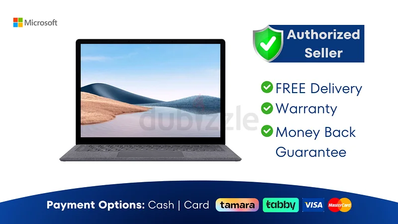 مايكروسوفت سيرفيس لاب توب 4 - كور i5 - 8/256 جيجابايت ● الضمان | التسليم المجاني | AD63933632650963173141124