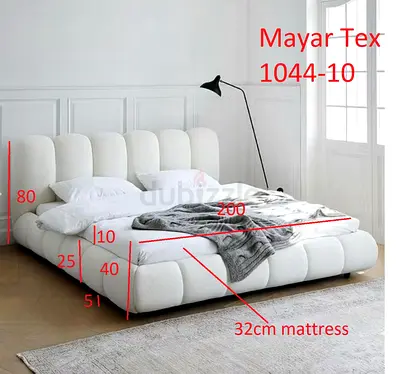 New luxury soft good strong King size bed with mattress sell
