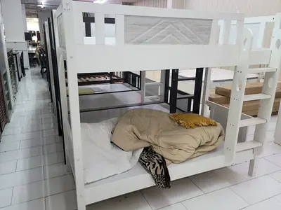 New solid wood single bunk bed sell
