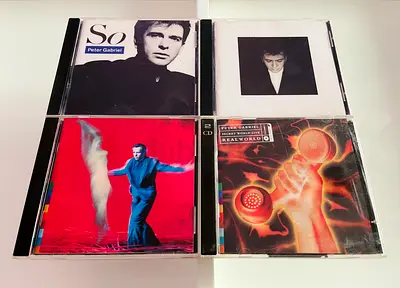 4 Peter Gabriel Music CD’s