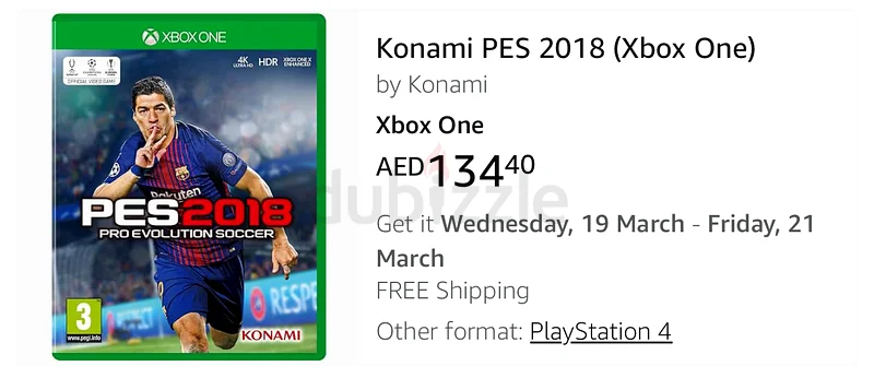 PES 2018 Xbox One63228833662339113