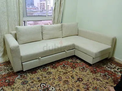 Sofa cum bed with storage baige