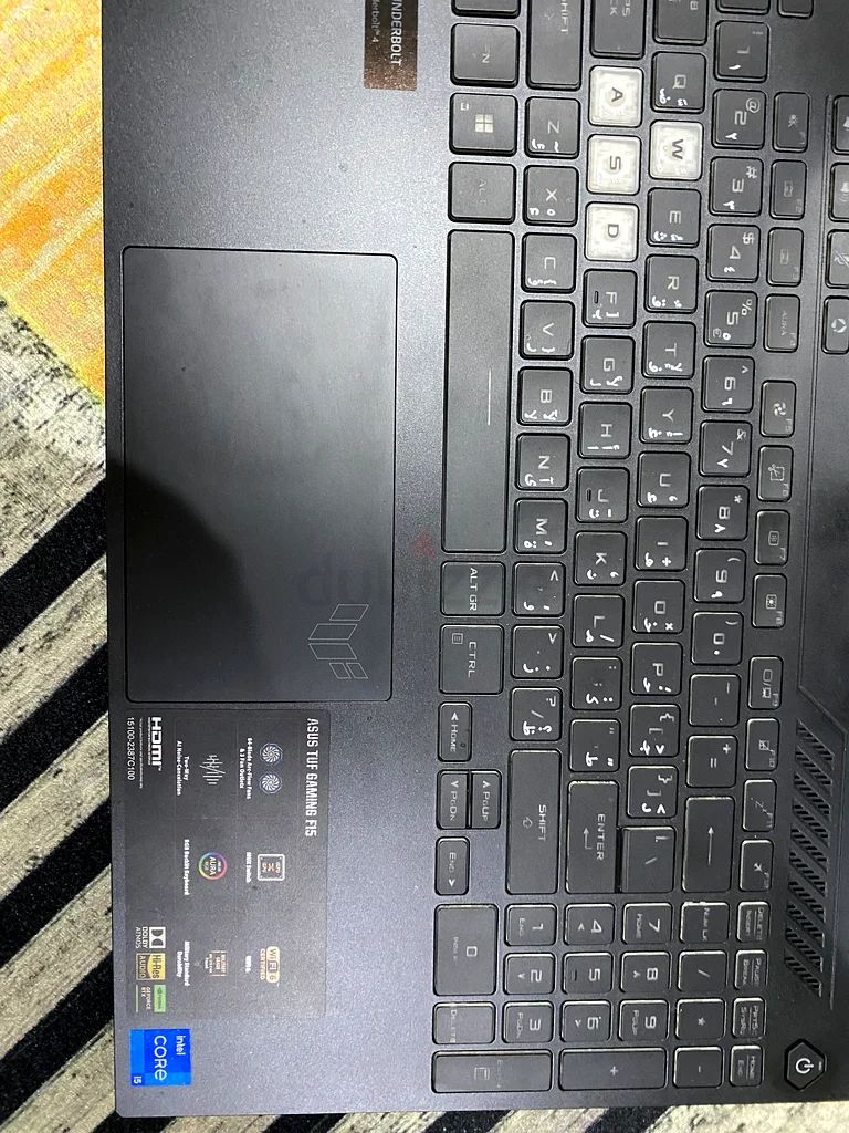 Asus tuf f15 i5 512GB 16ram63255530470913111