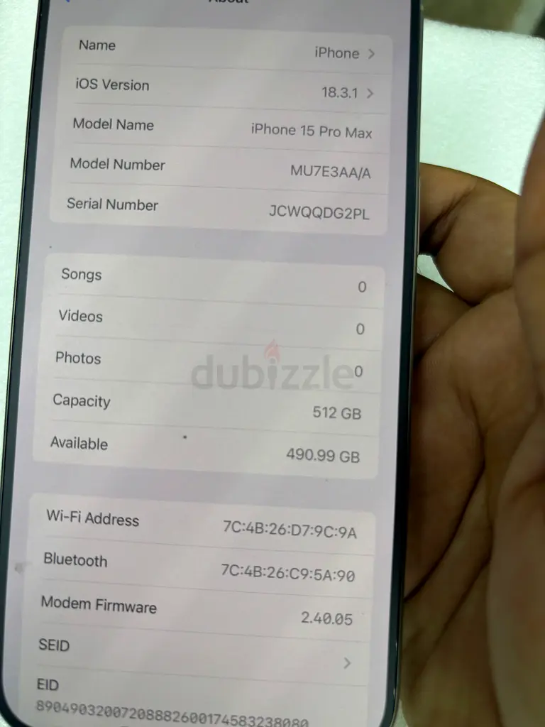 Iphone 15 pro max - 512gb63213429800577111