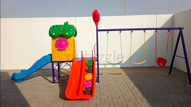Outdoor Playset with 2 Slides - 3 Swings - 520x280x235 cm63226788446338115