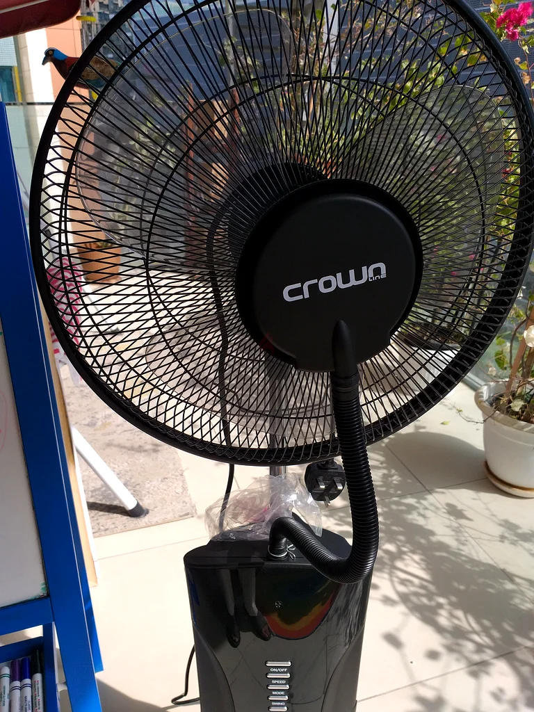 Mist fan, 2 months old, perfect for garden and balcony, Ice cubes can also be added632198230104341113
