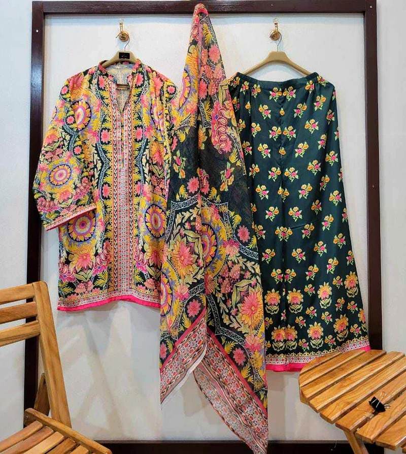 Pakistani Stitched Ladies Silk 3 pcs only 75 AED without Delivery63220330182273114