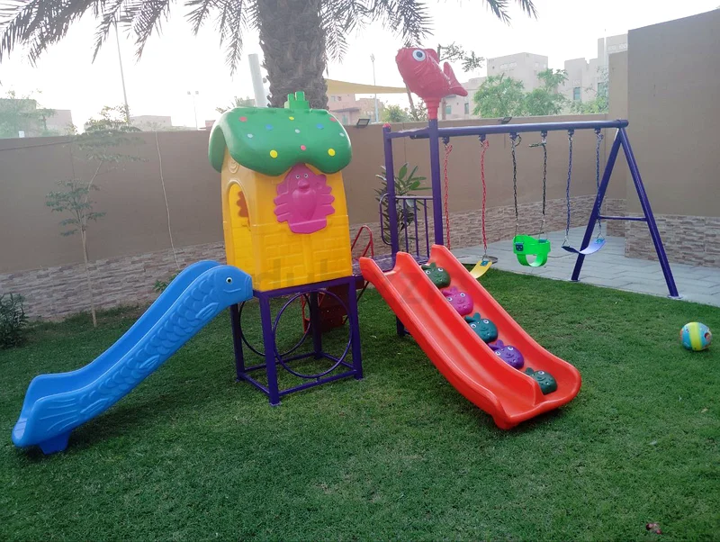 Outdoor Playset with 2 Slides - 3 Swings - 520x280x235 cm63226788446338111