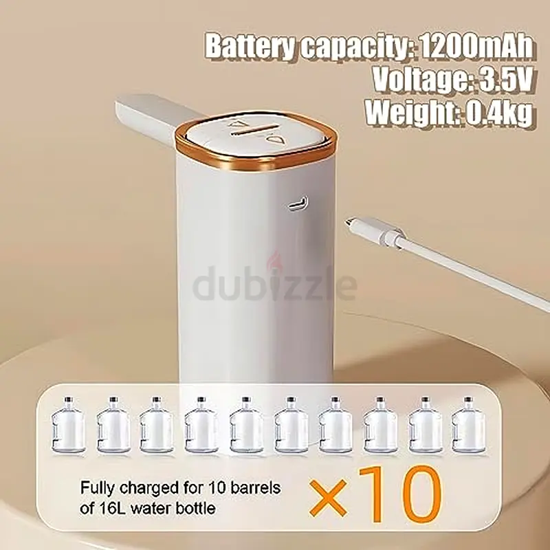 Portable Water Pump with 1200mAh Battery - Convenient  Efficient!