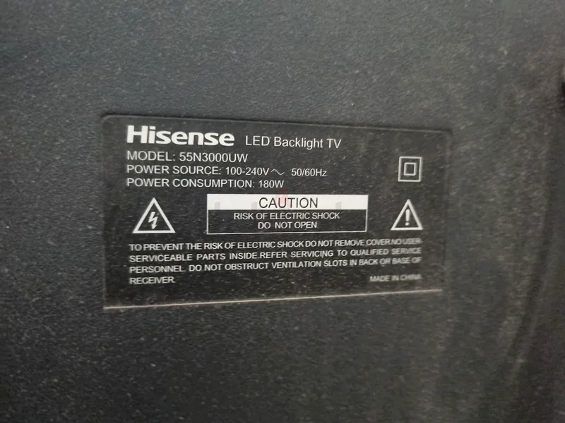 Hisense 55-inch 4K LED Backlight TV - Used63258650279553114