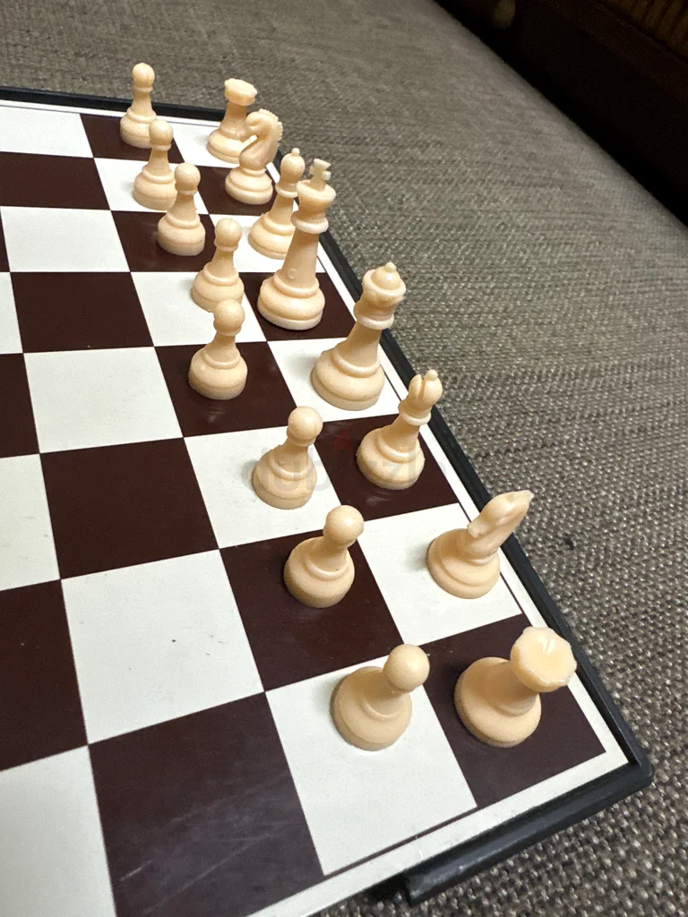 Foldable magnetic chessboard and coins. Portable school. Strategic Chess Set - Perfect for All Ages!63244206317057111