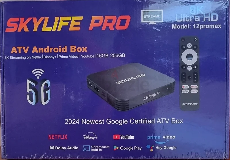 8K التلفاز فائق الوضوح من سكاي لايف برو AVT صندوق أندرويد صندوق تلفاز 16 جيجابايت 256 جيجابايت632618256042271123