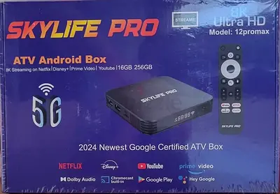 8K Ultra HD SkyLife Pro AVT Android box tv box 16GB 256GB