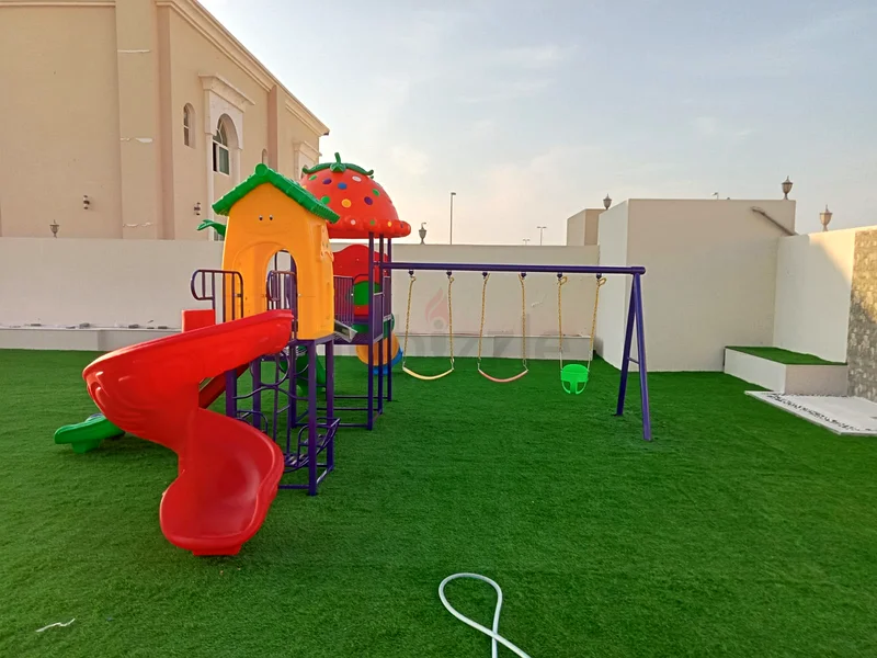 Big Outdoor Play set with 5 Slides - 4 Swing -  Top Cap and Top House 780X 600X300CM63226788464897114