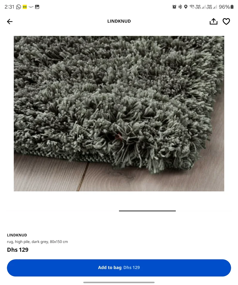 Luxurious Gray Shaggy carpet Rug for Sale!63210352478466111