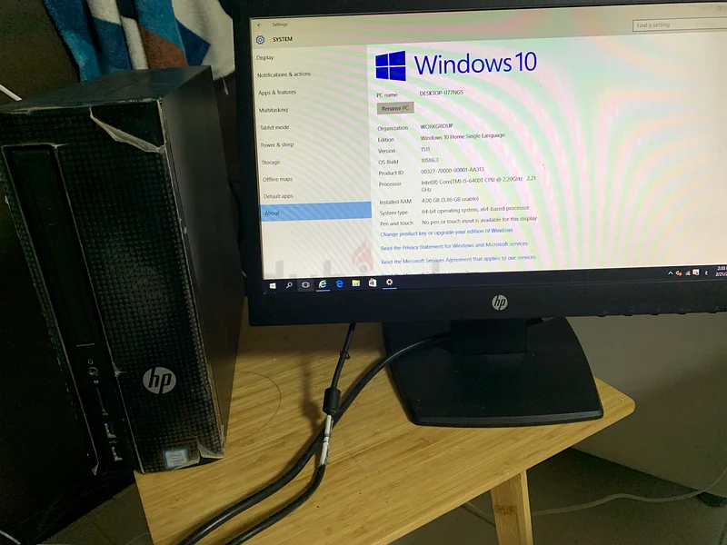 جهاز كمبيوتر HP بمعالج I5 ونظام تشغيل ويندوز 1063167118898177111