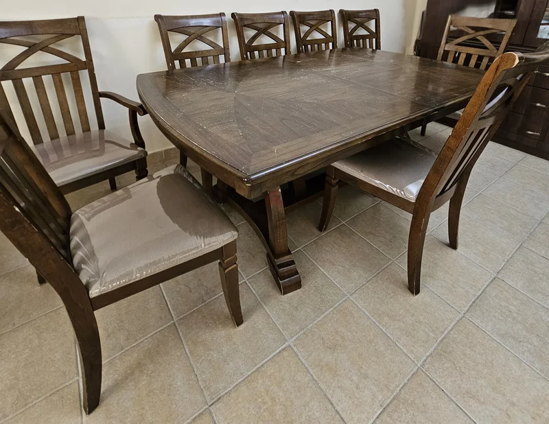 طاولة طعام لـ 8 كراسي62864707876353111