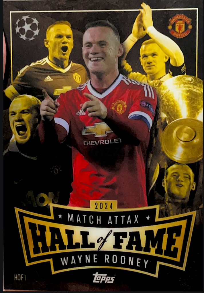 match , attax football trading card Wayne Rooney , hall of fame63208389997827110