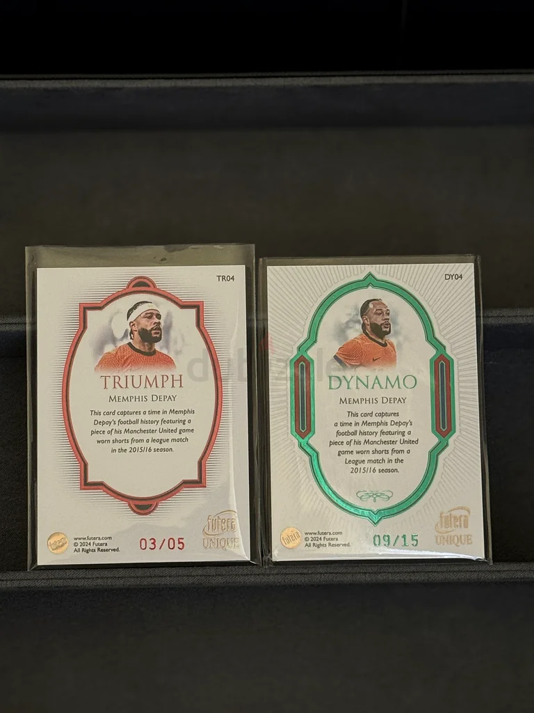 Triumph and Dynamo Memphis Depay Futera cards63208389064322113