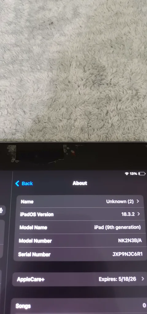 Apple ipad 9gen Apple care  256gb63180836589699112
