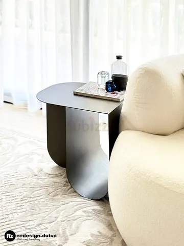 CAST IRON GREY SIDE TABLE or end table or coffee table or nightstand
