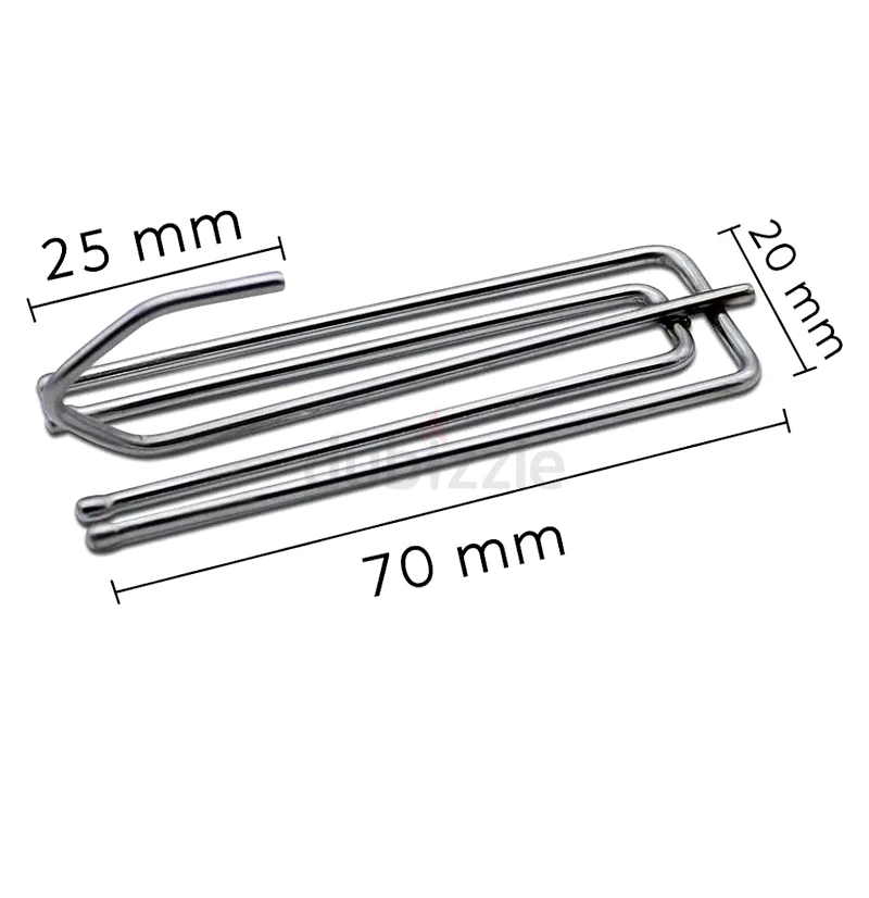 Metal Curtain Hooks Deep Pinch Pleat 56 pieces63221343065090111