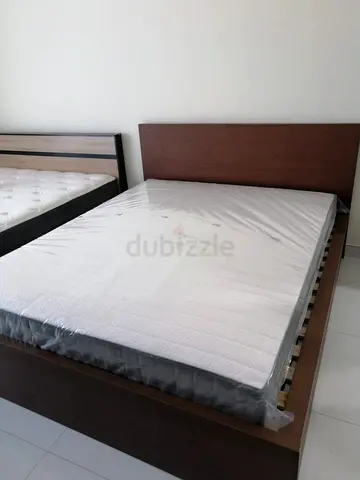 IKEA Malam queen 160×200cm bed frame with 2 big storage drawers underneath and with IKEA mattress