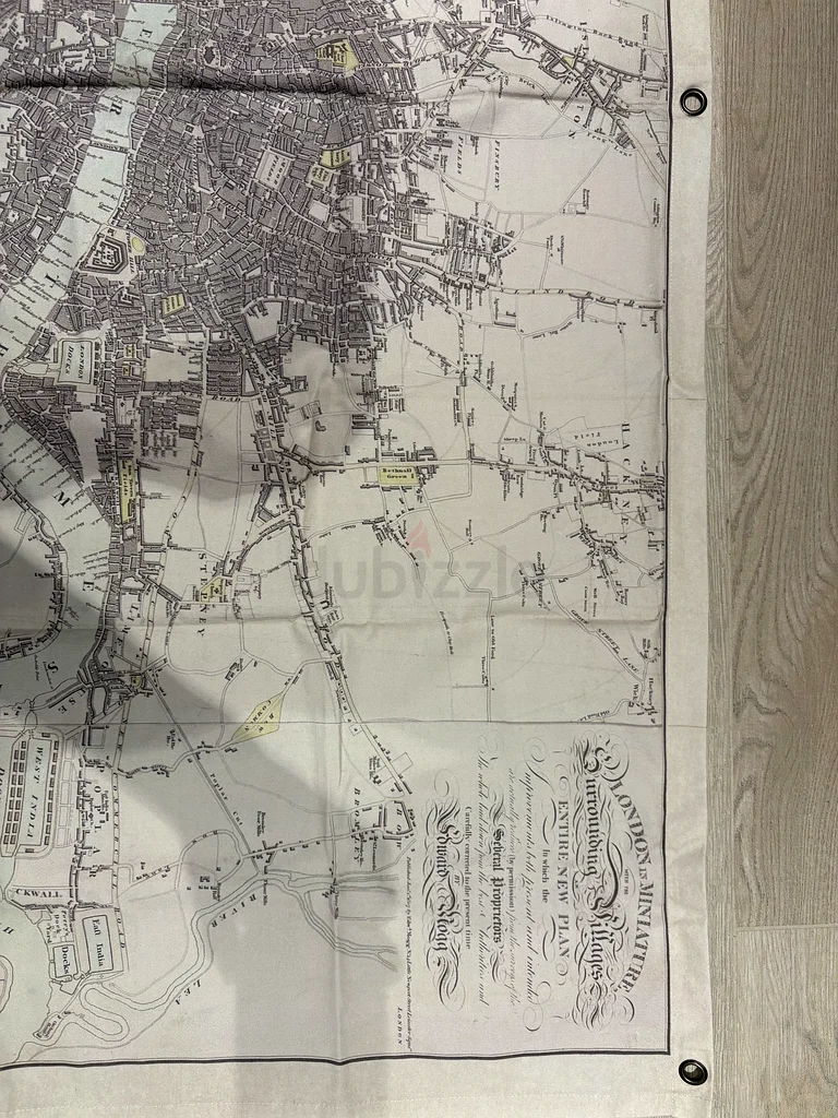 Pottery Barn-Map of London -Canvas63222339933187111