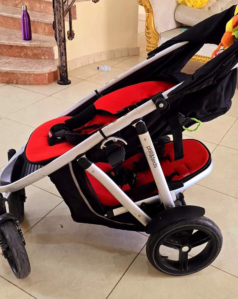 عربة أطفال مزدوجة63205359494401112