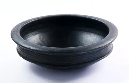 Deep Burned Cooking Clay Pot (Black)