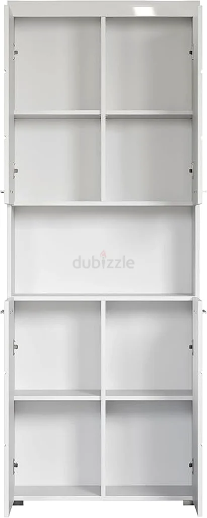 trendteam bathroom tall cabinet Amanda white melaminewhite high gloss tie63215864543618112