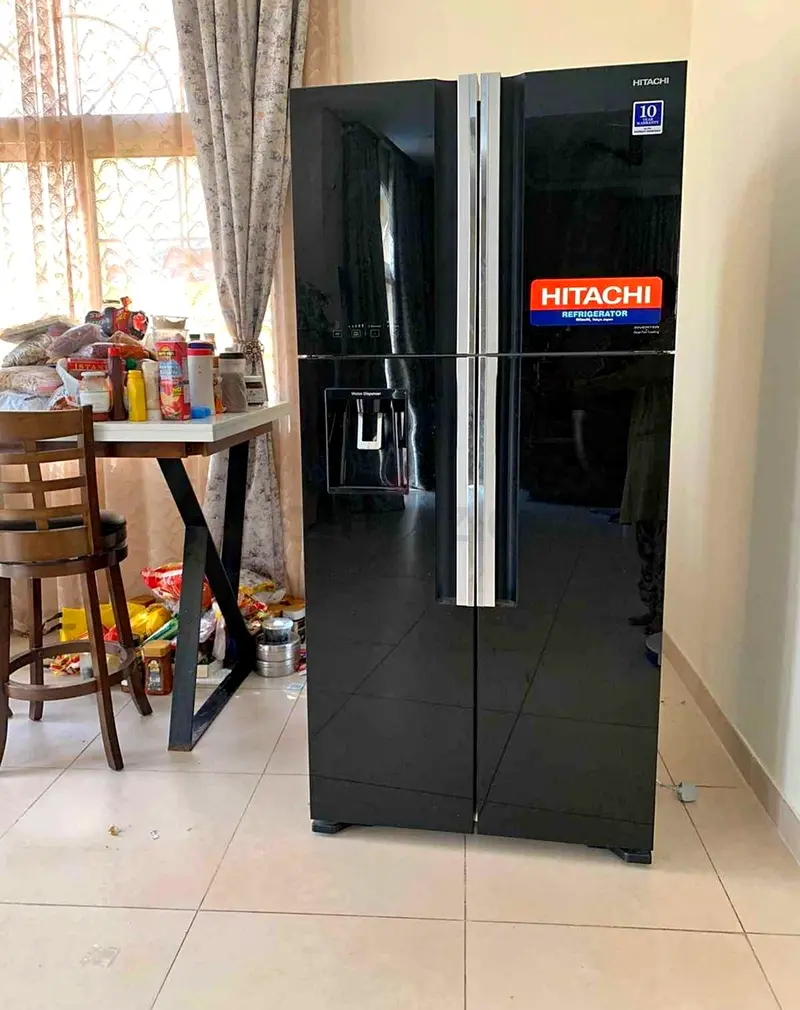 Hitachi 760L Gross Side By Side 4 Doors Premium Refrigerator with water Dispenser ice maker