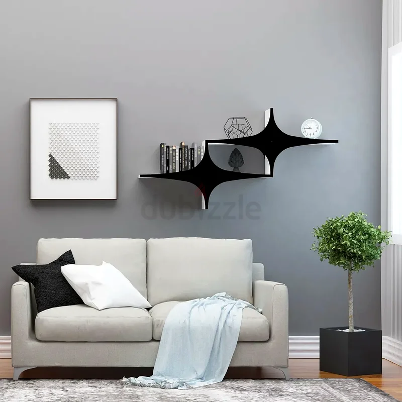 ديكور سكاي، سوسن-سوسن 2 دي سي إم، أبيض، رفوف حائطية، 69×135×20 سم63223852477187116