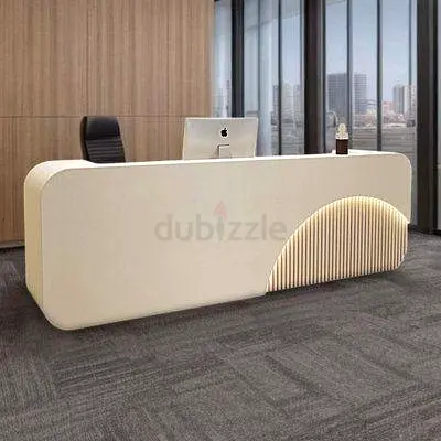 Luxurious Office Reception Desk Counter Custom Made