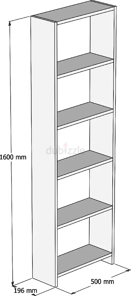 Skye Decor, New- New PUQ, White, Bookshelves, 50x160x19.6 cm63218314784643114