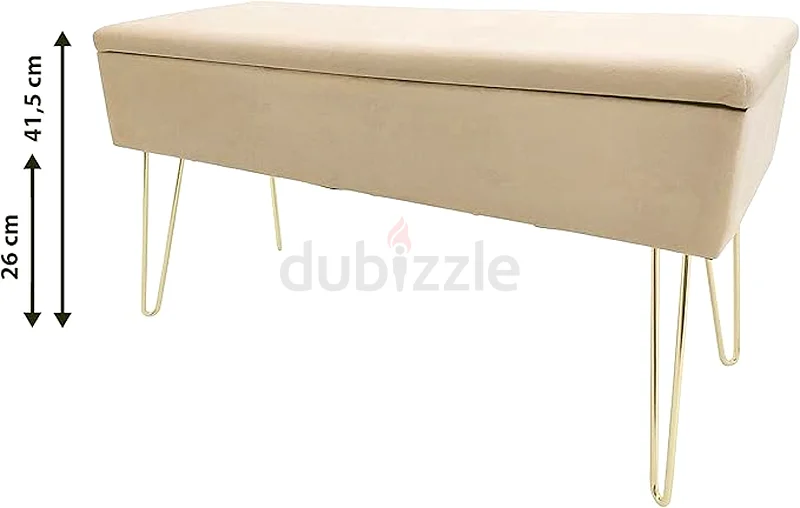 ECHTWERK benchchest “Scarlett” with velvet cover and soft63221347614851111
