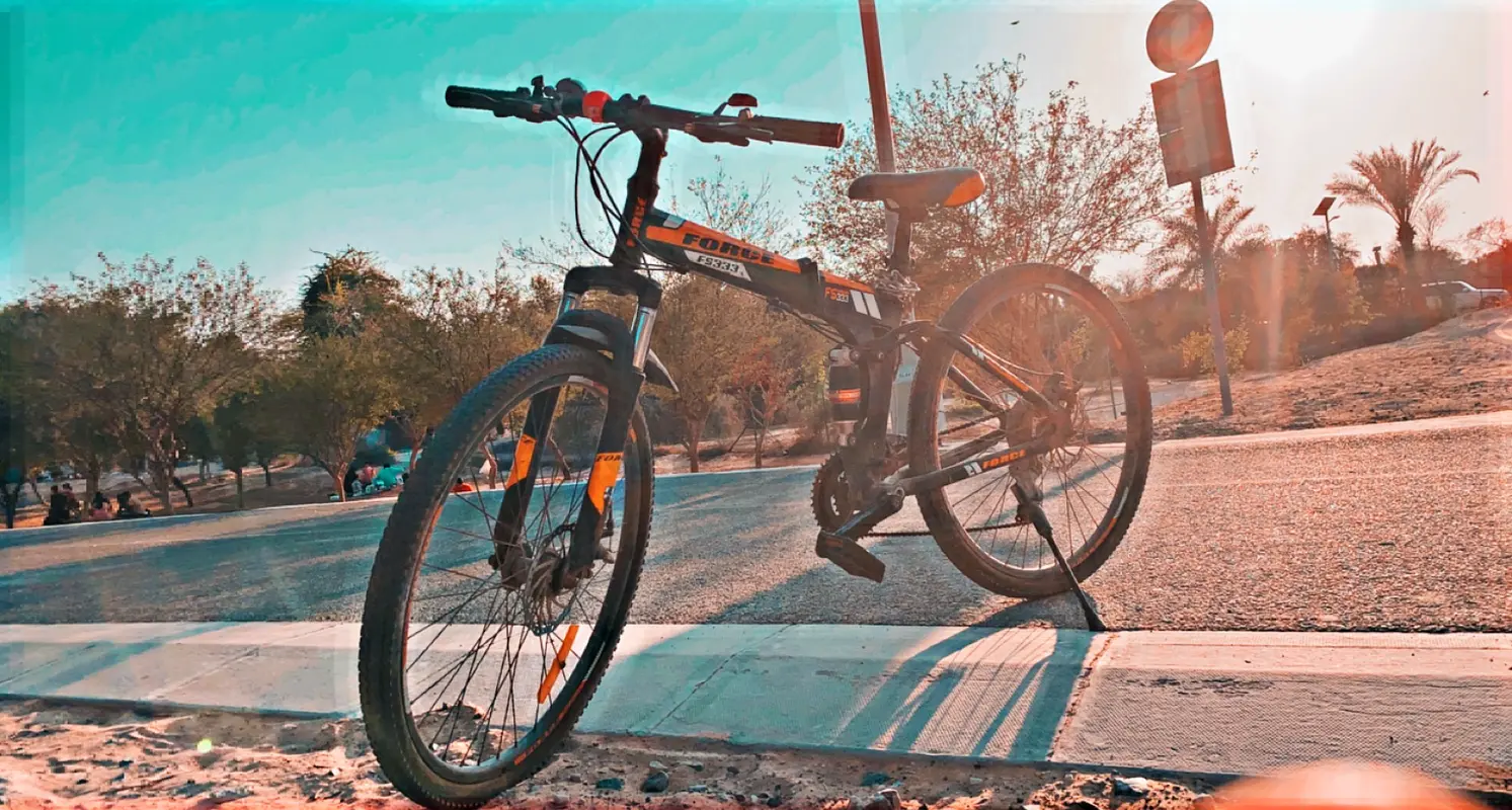 Bike with accessories