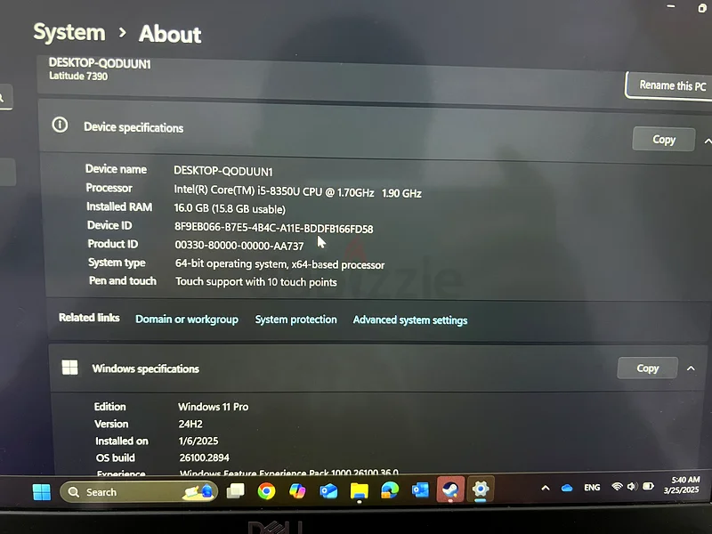 Dell Latitude 7390 - Ultra-Light Business touch screen in good condition for sale للبيع632560745350431115