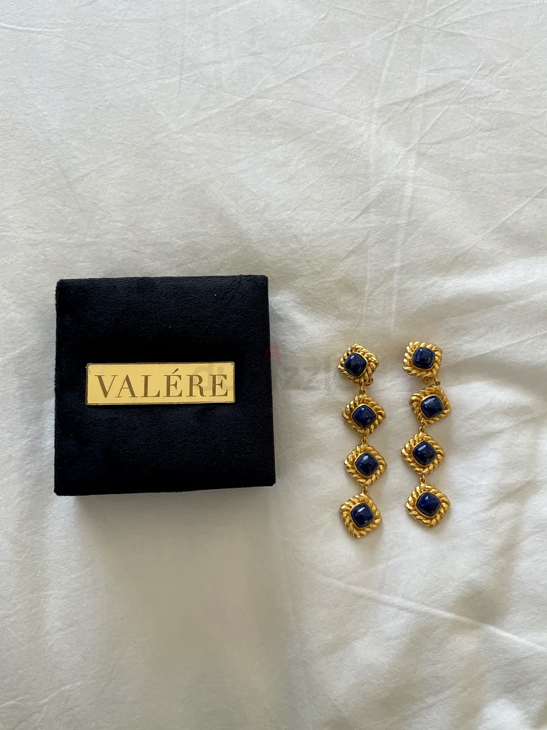 Valére Annabella Earrings – 24K Gold-Plated with Gemstones63232158296451112