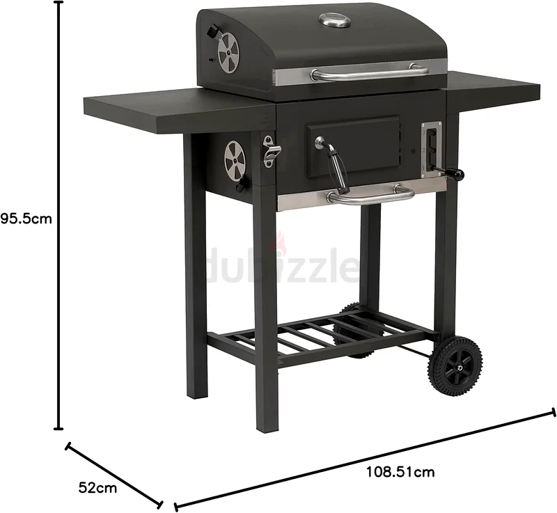 Tepro grill trolley Toronto compact charcoal grill, grill area approx63240631460355111