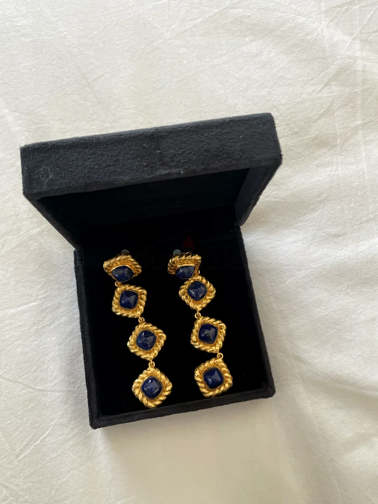 Valére Annabella Earrings – 24K Gold-Plated with Gemstones63232158296451111