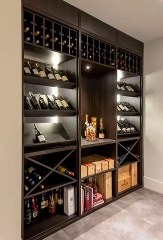 Elegant Wooden Wine Storage Cabinet for Home or Bar
